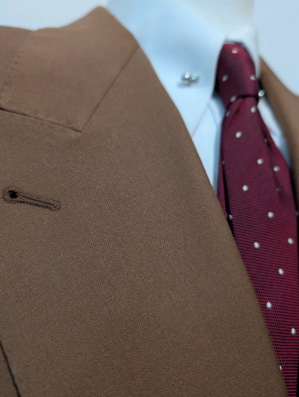 Géante veste croisé marron en laine