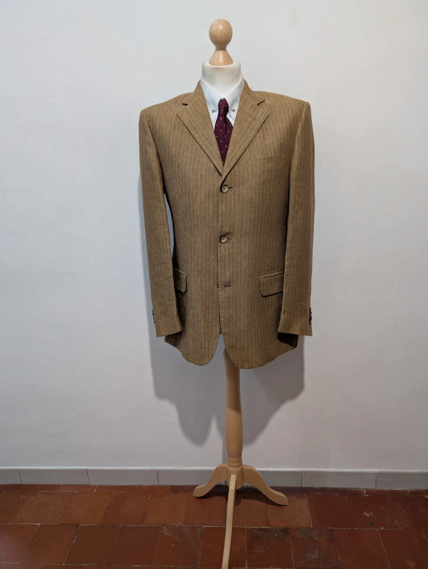 Spectaculaire costume pinstripe en lin
