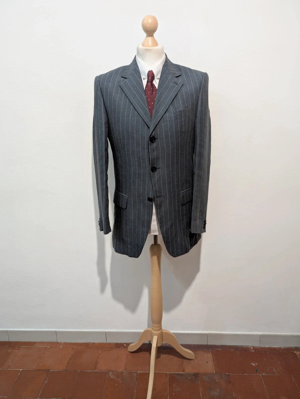 Redoutable costume pinstripe en lin