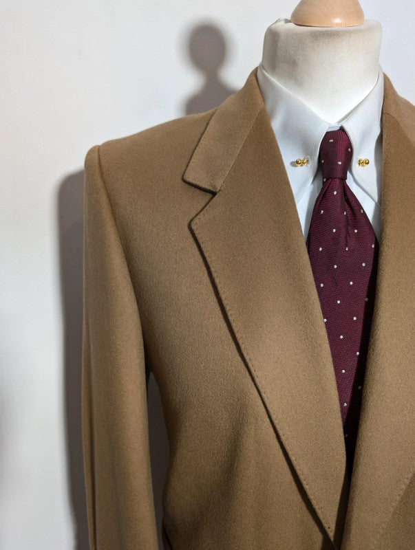 Lumineuse veste camel en cachemire et laine