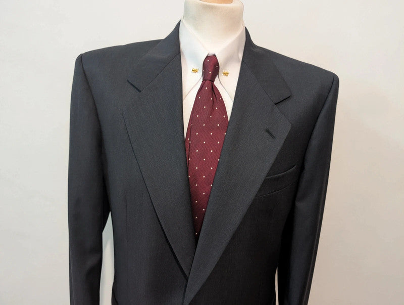 Elegant charcoal gray wool jacket