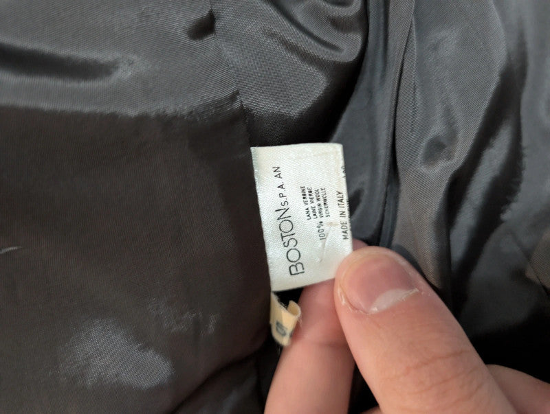 Sublime costume gris en flanelle de laine