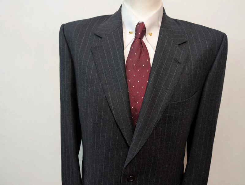 Terrifiant costume chalkstripe en flanelle lourde
