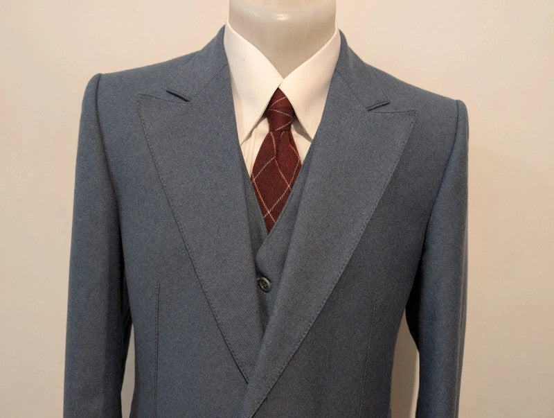 Mystérieux costume 3 piece en flanelle lourde