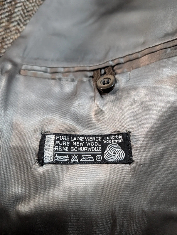 Incroyable manteau marron en tweed