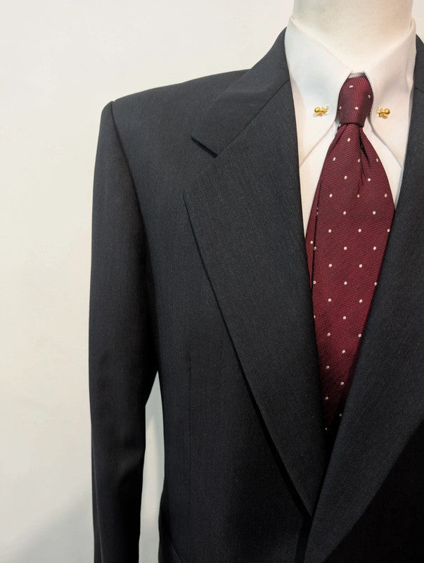 Elegant charcoal gray wool jacket