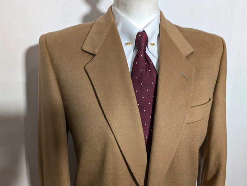 Lumineuse veste camel en cachemire et laine
