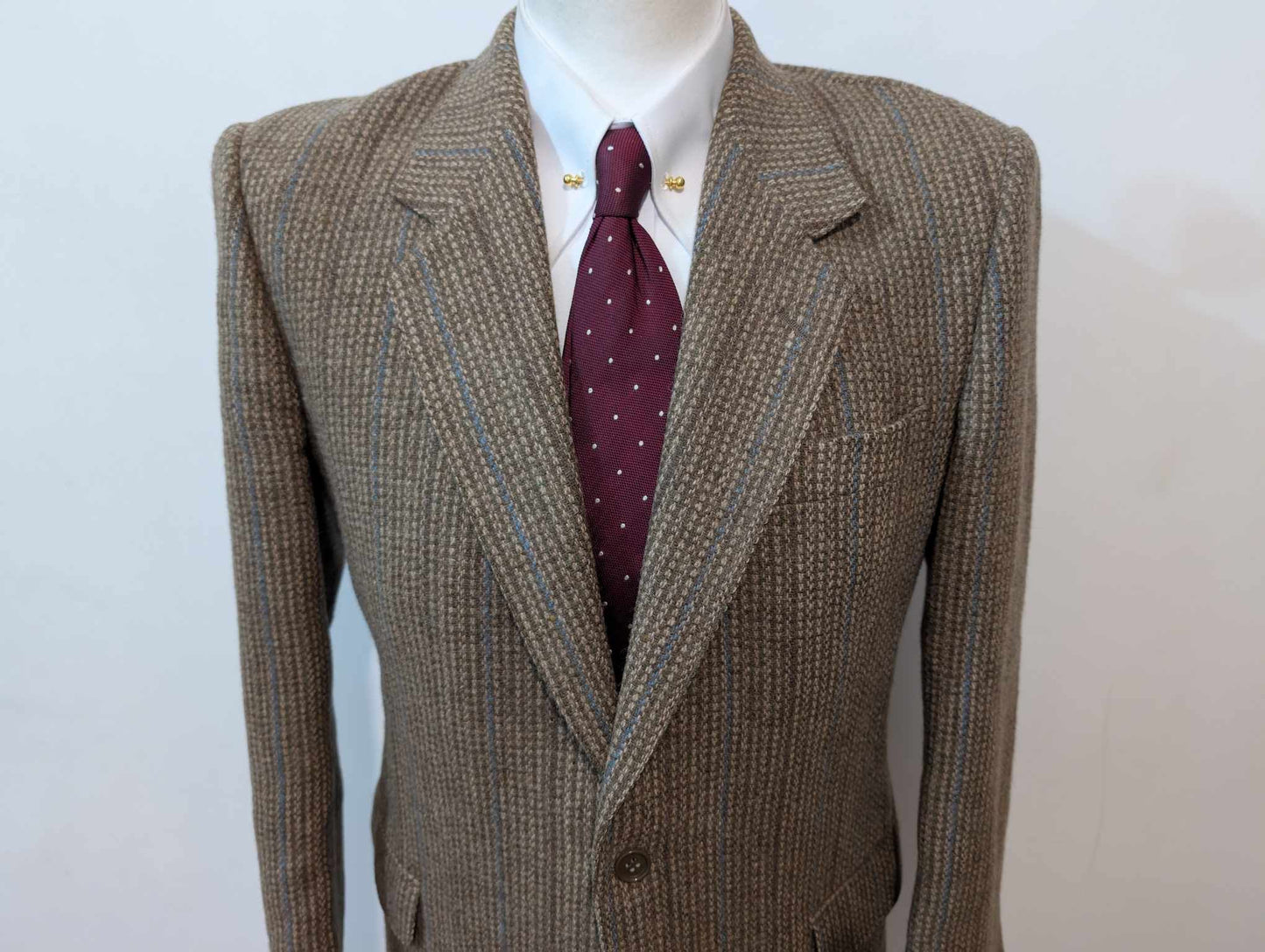 Incroyable veste marron en tweed épais