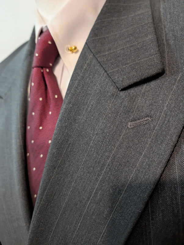 Chouet costume croisé pinstripe