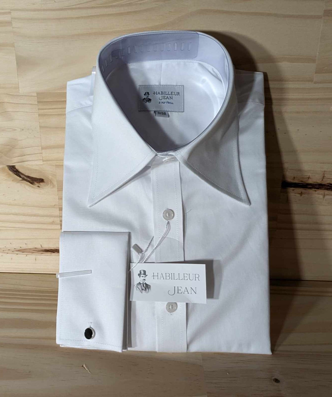 Chemise Blanche col français double retors