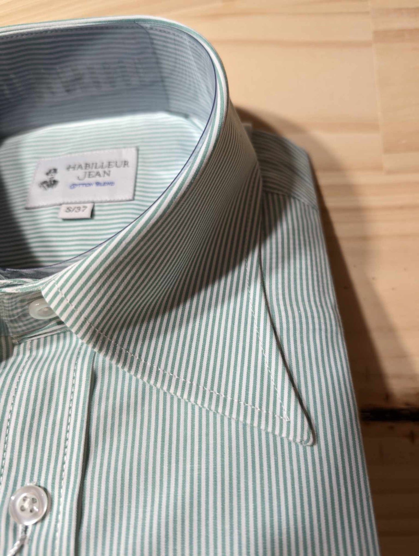 Cotton blend French collar shirt