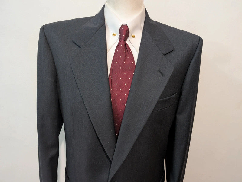 Elegant charcoal gray wool jacket