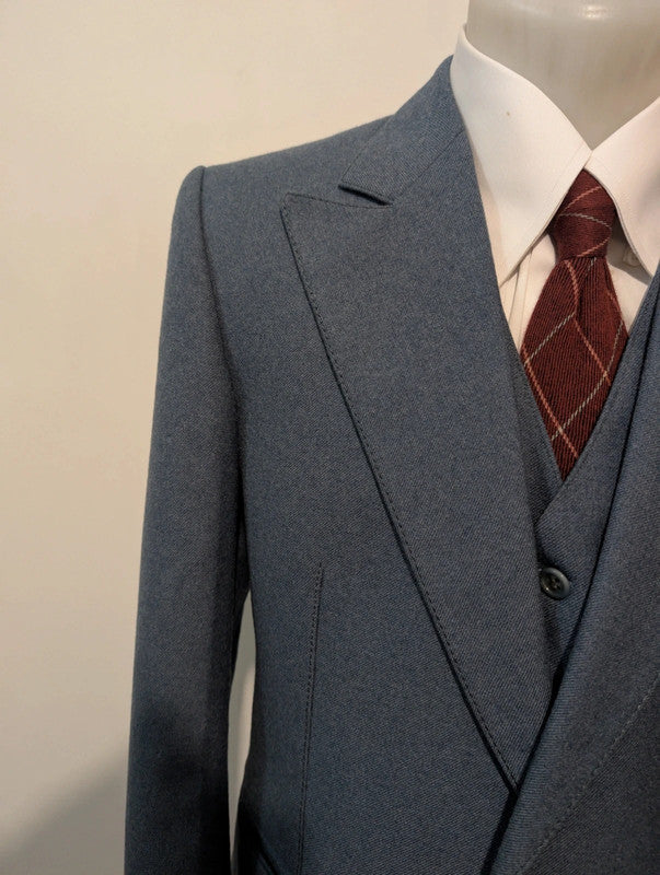 Mystérieux costume 3 piece en flanelle lourde