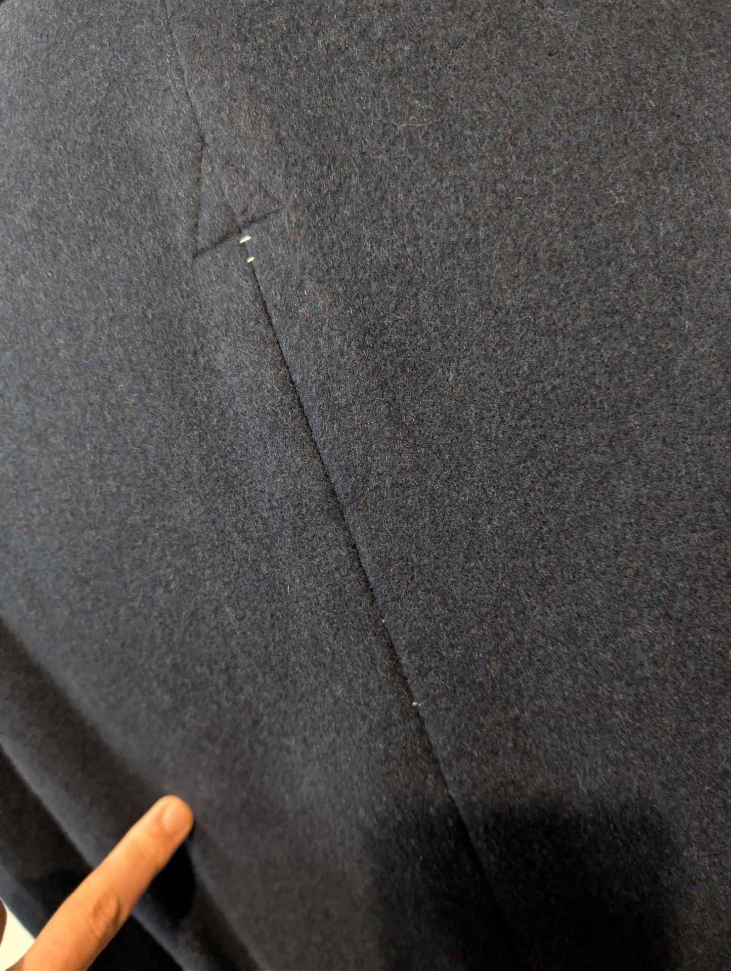 Extraordinaire manteau caban en laine