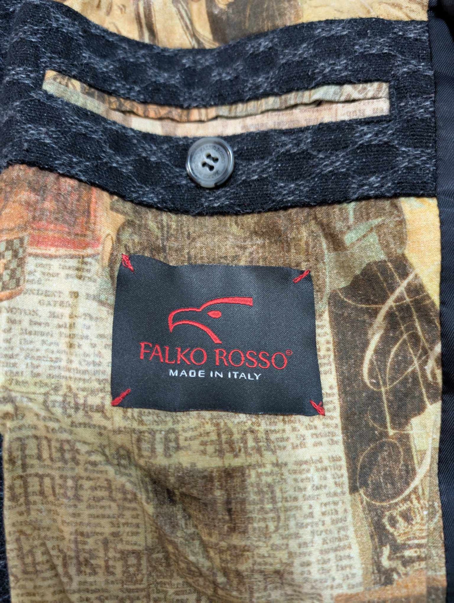 Étrange manteau croisé en laine