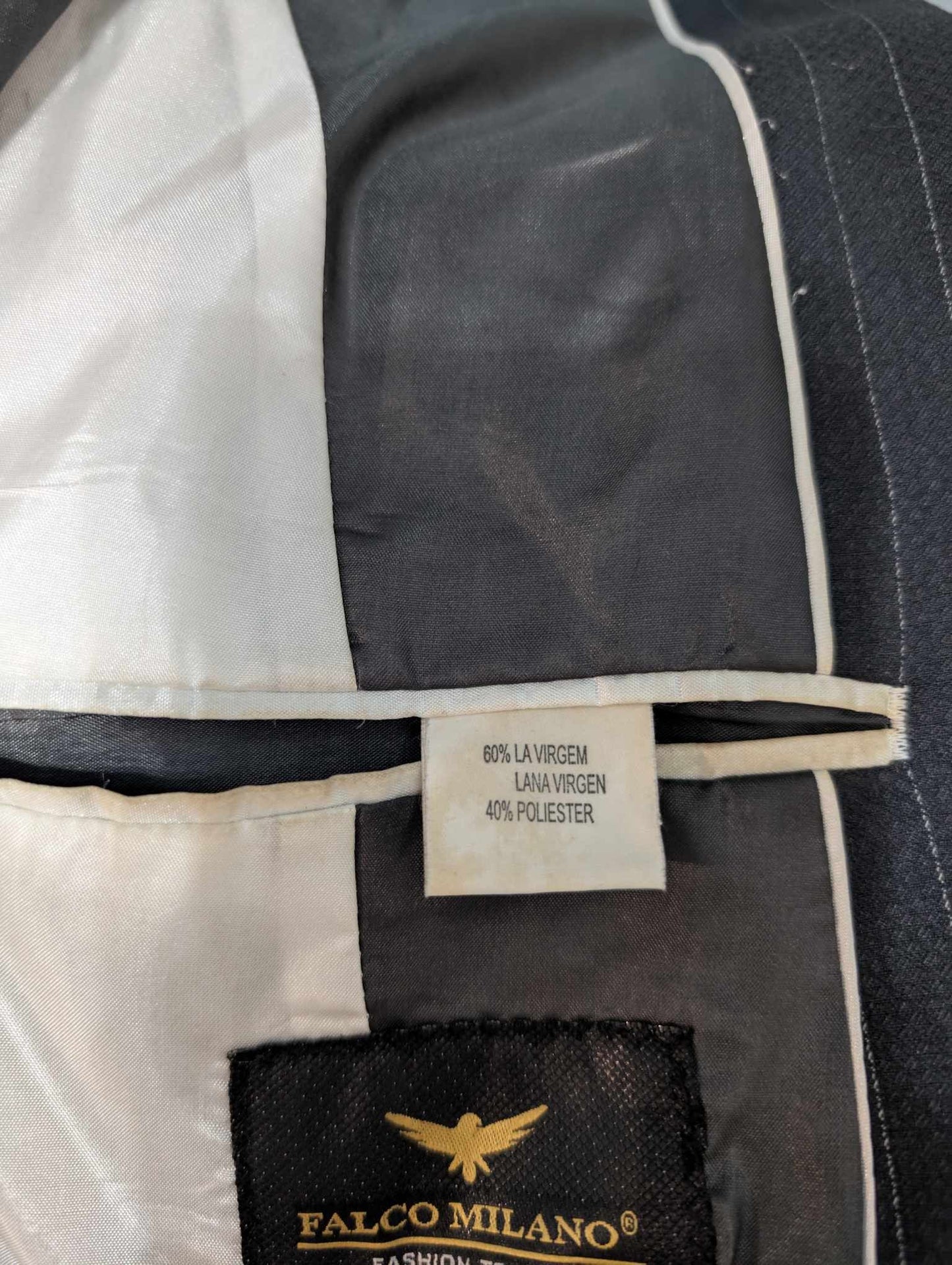 Classique costume croisé a rayure