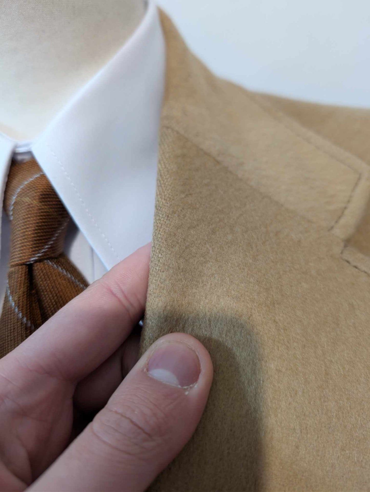 Lumineux manteau camel en laine