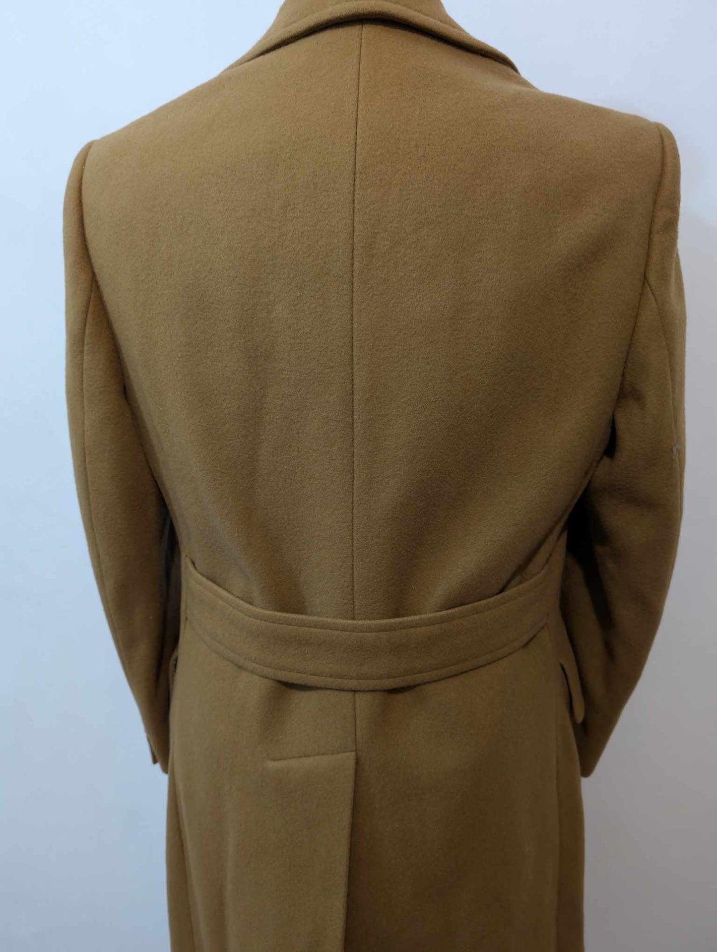 Sublime manteau croisé camel en laine