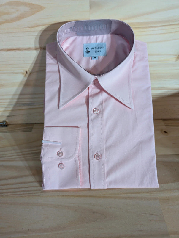 Cotton shirt with 10cm American collar