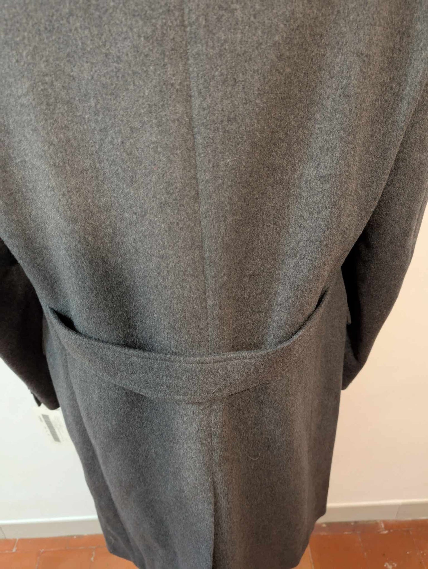 Exceptionnel manteau croisé gris