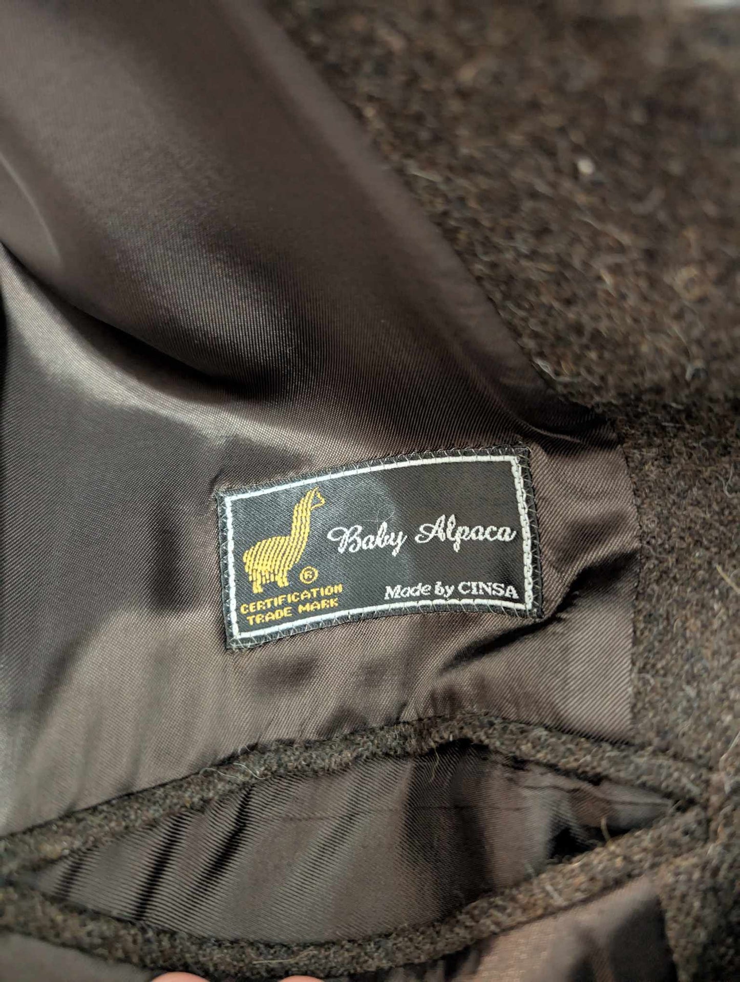 Magnifique veste marron en laine