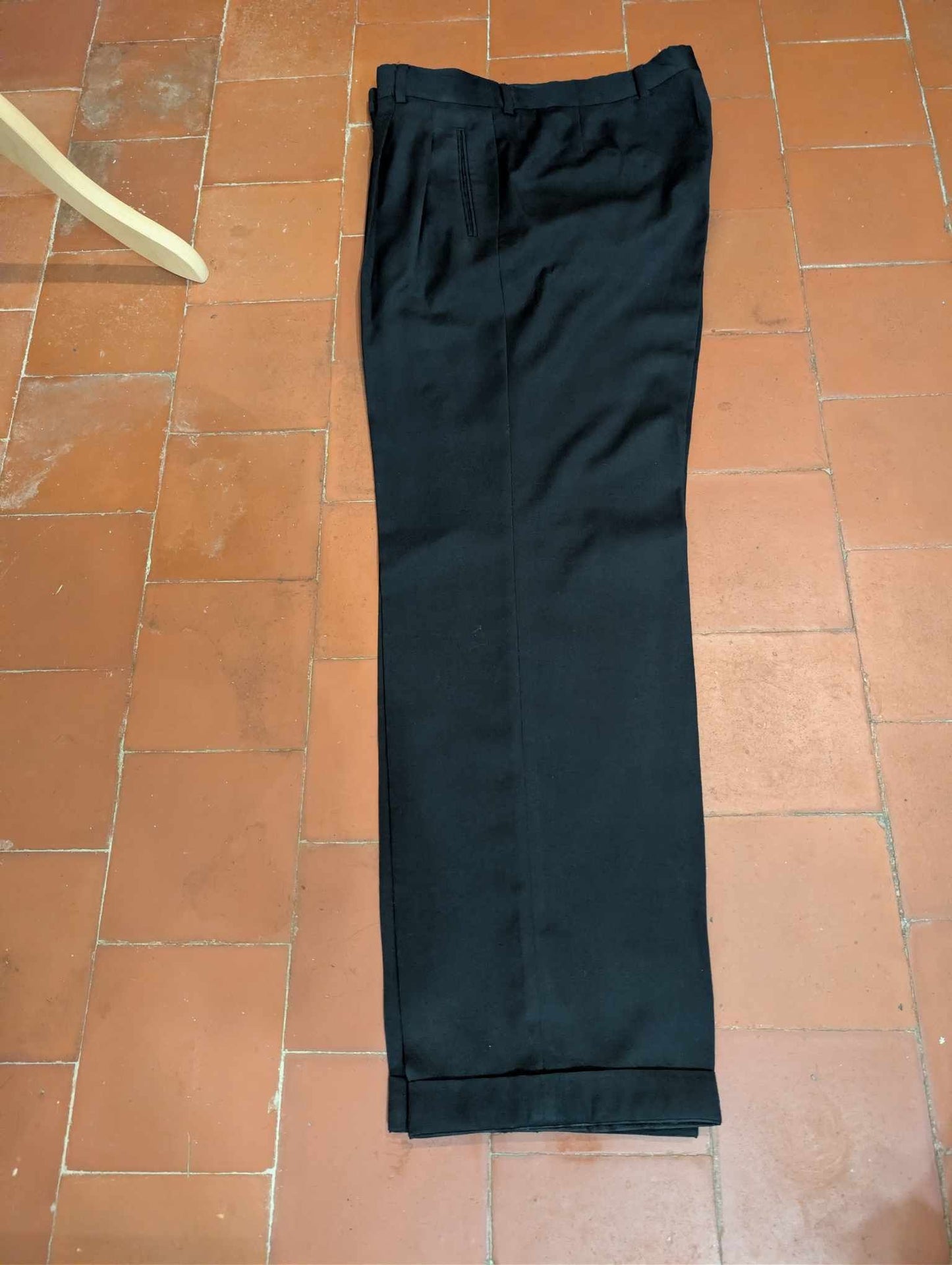 Classique costume croisé gris en laine