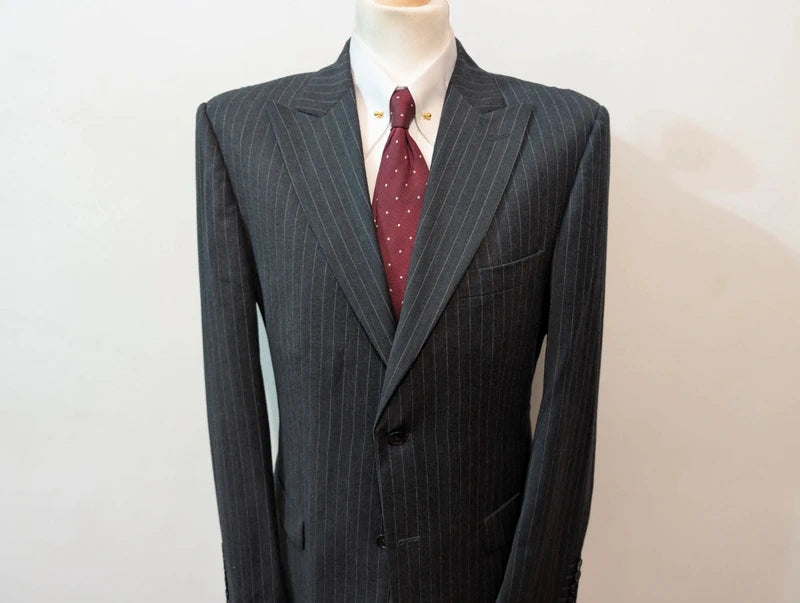 Terrifiant costume pinstripe en flanelle