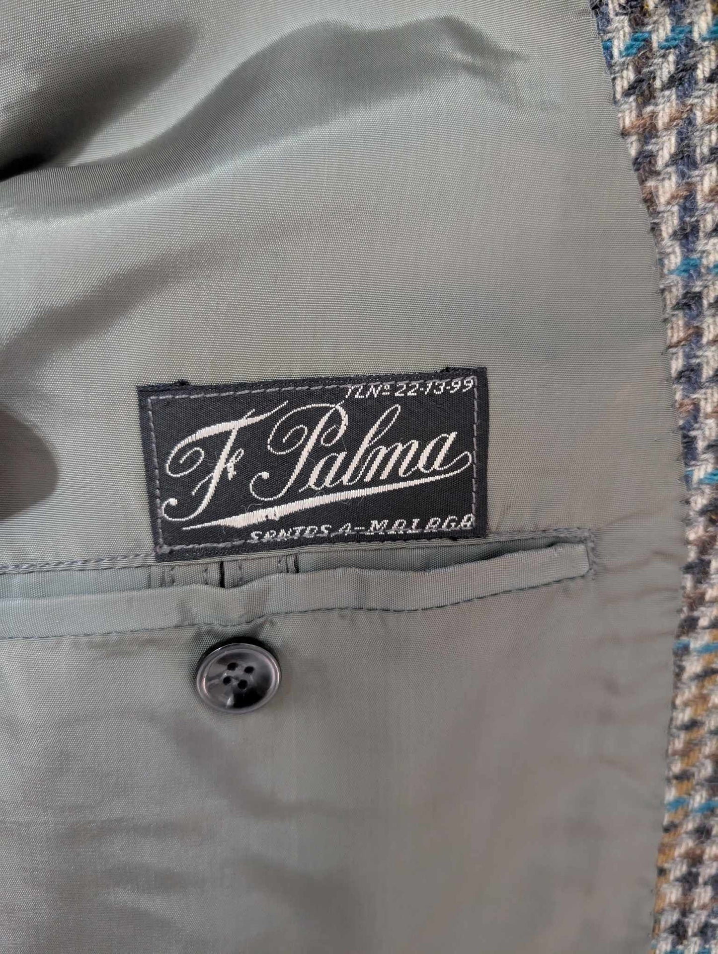 Veste bespoke en tweed