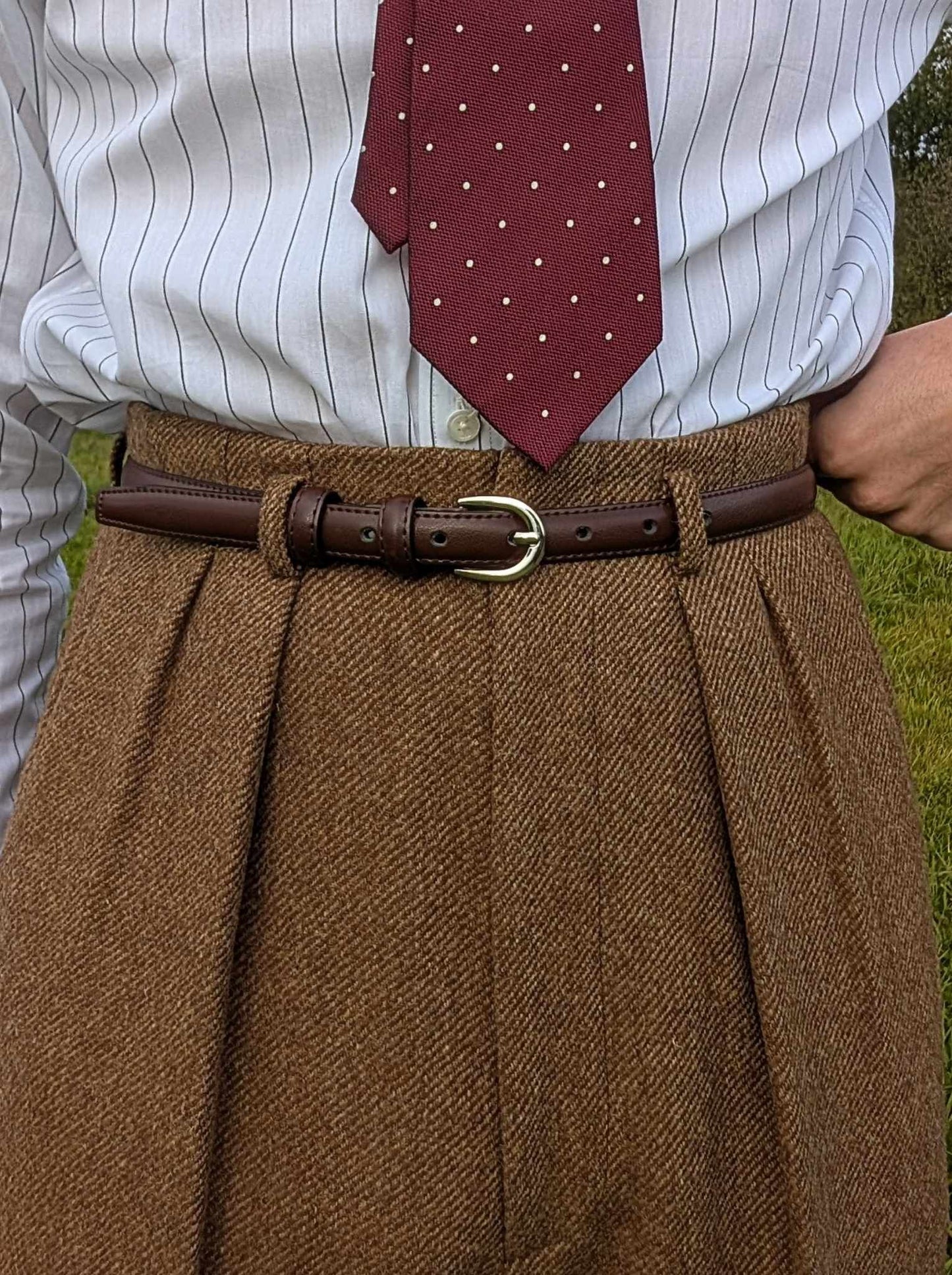 Pantalon hollywood en tweed