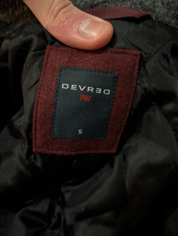 Magnifique manteau polo coat gris en laine