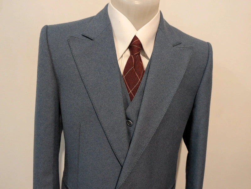 Mystérieux costume 3 piece en flanelle lourde