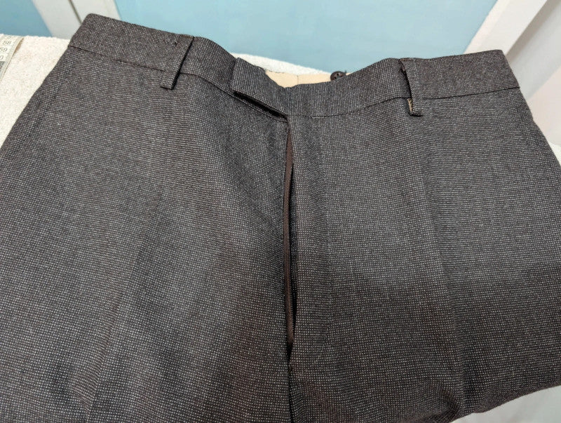 Fabuleux costume marron en laine
