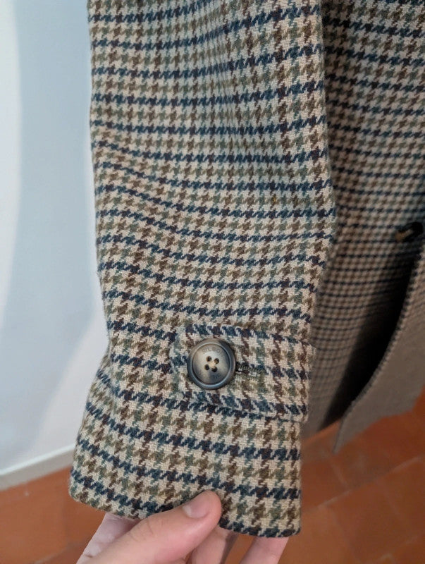 Agréable manteau polo coat en tweed