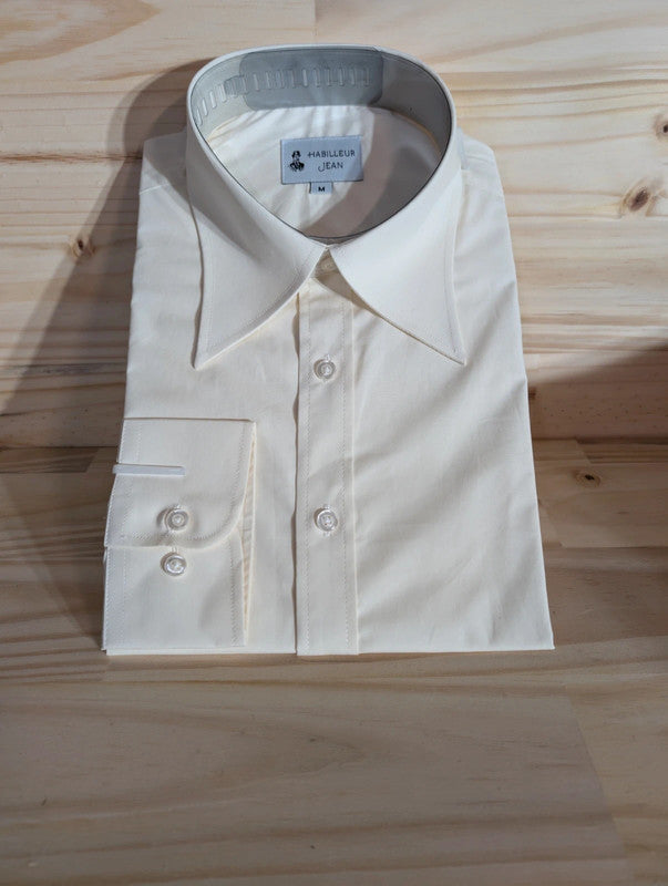 Cotton shirt with 10cm American collar