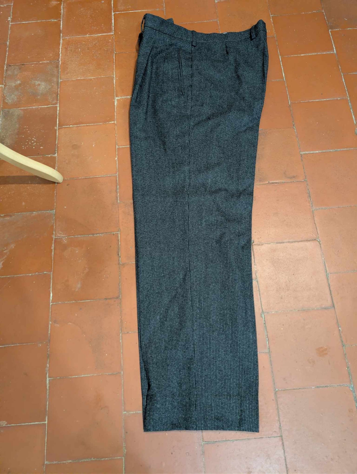 Fantastique costume croisé en flanelle de laine