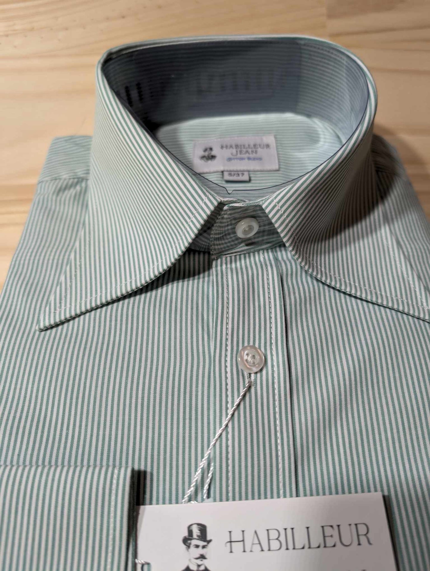 Cotton blend French collar shirt