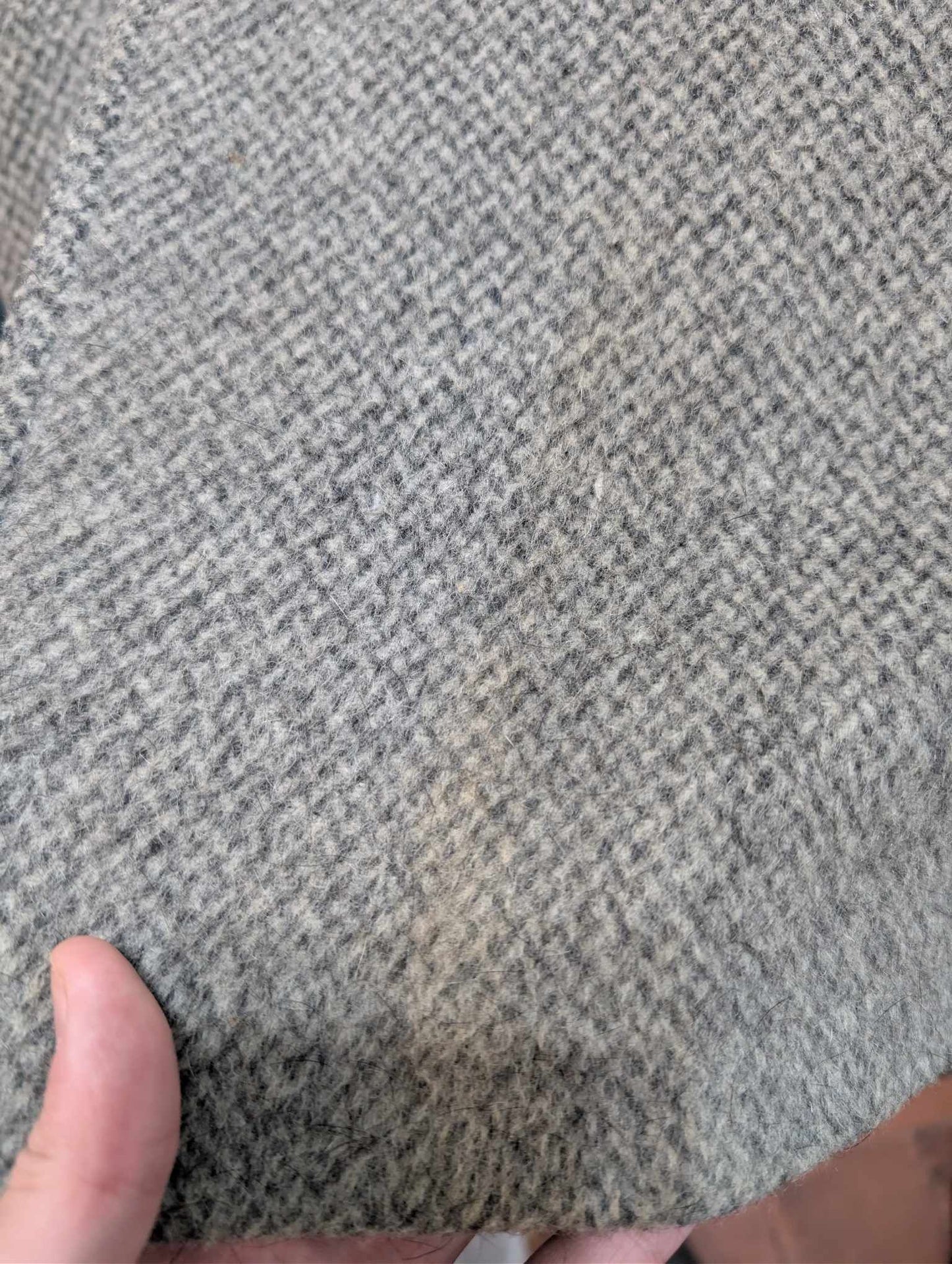 Robuste trench coat en tweed