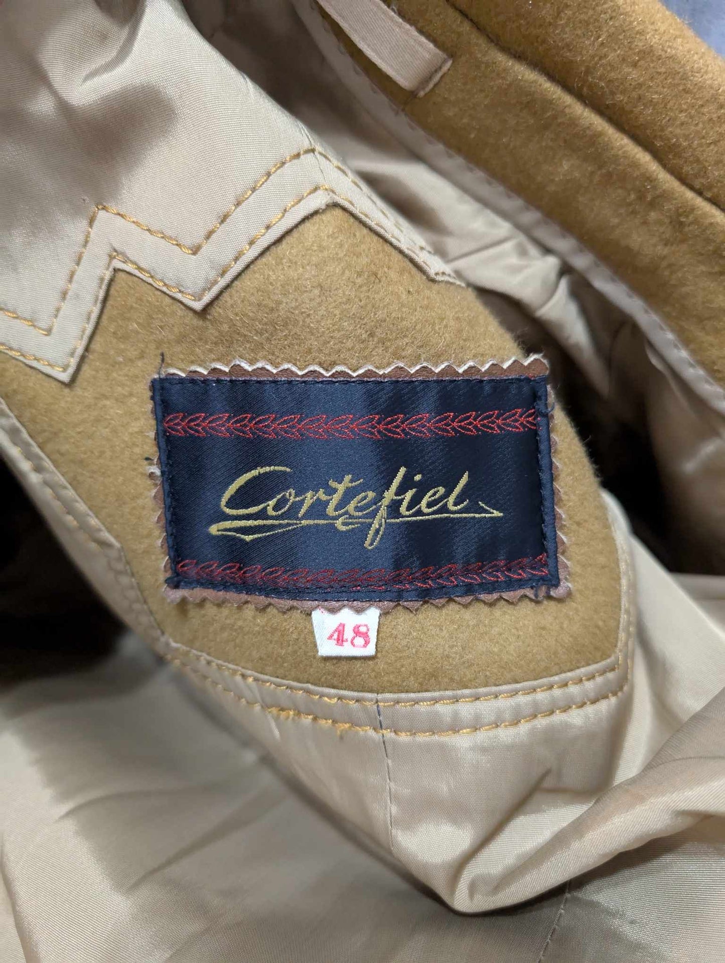 Sublime manteau croisé camel en laine