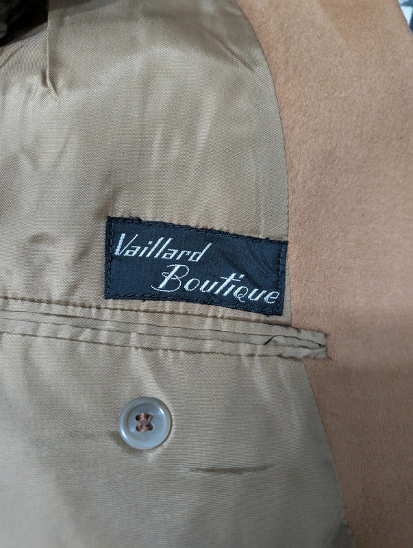 Fabuleuse veste marron camel en laine lourde