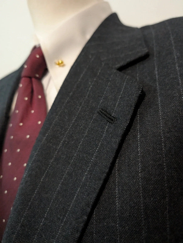 Terrifiant costume chalkstripe en flanelle lourde