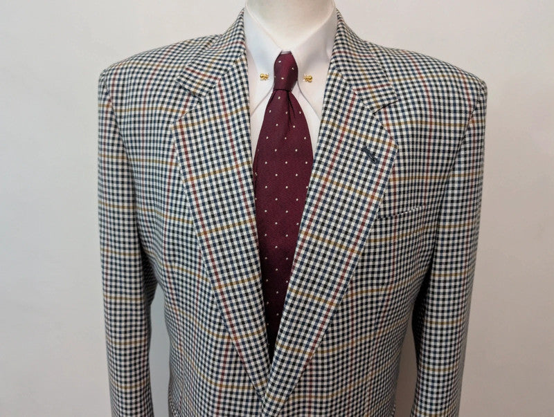 Chouette veste a carreaux en laine