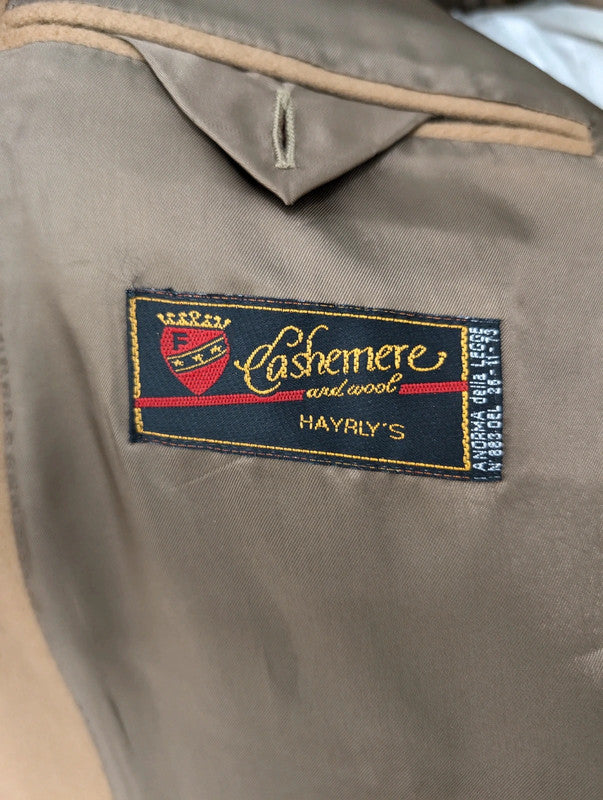 Lumineuse veste camel en cachemire et laine
