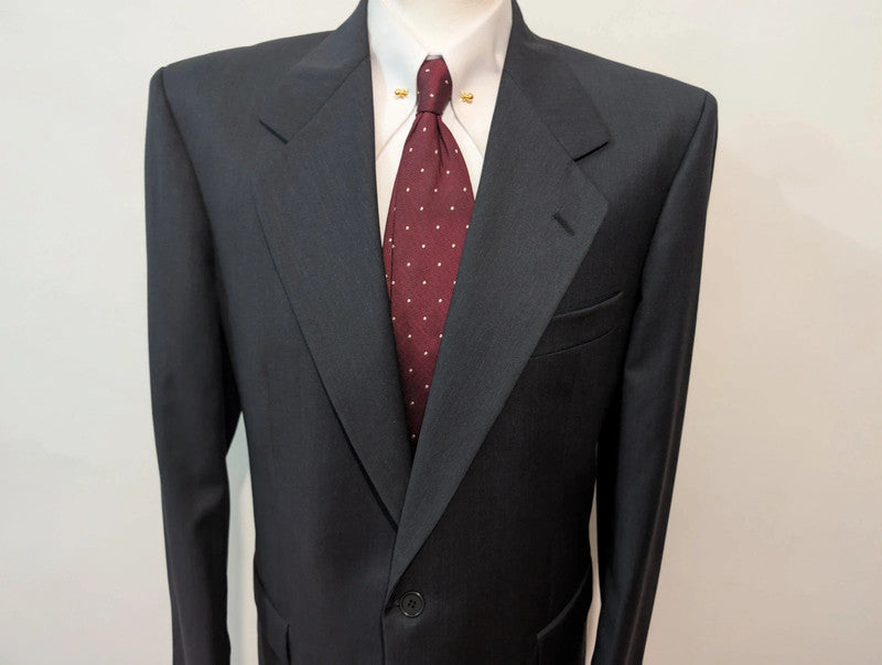 Elegant charcoal gray wool jacket
