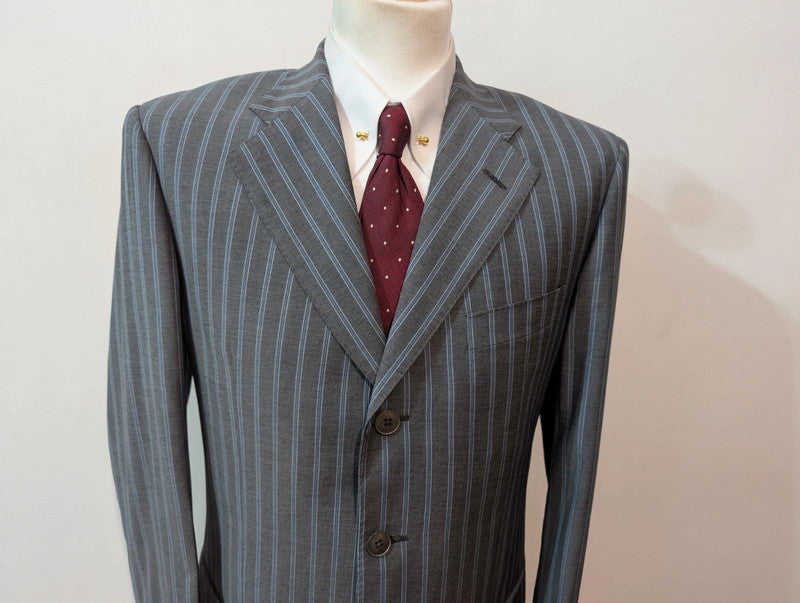 Furieux costume pinstripe en laine