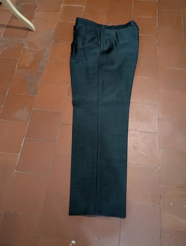 Sublime costume croisé gris en laine