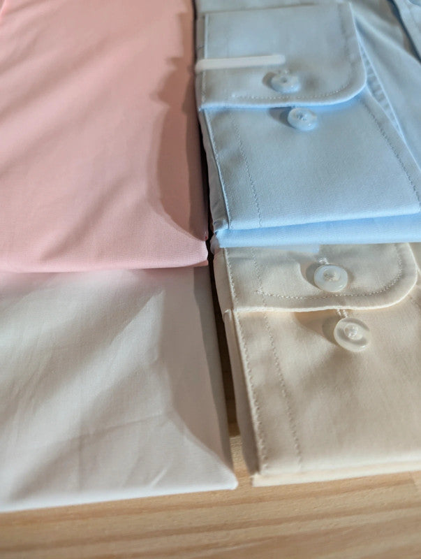 Cotton shirt with 10cm Italian collar