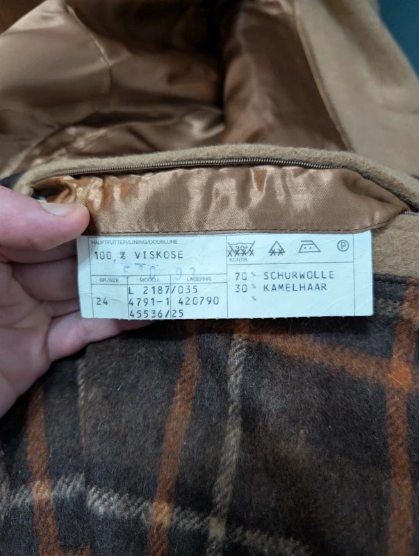 Fabuleux manteau camel en laine