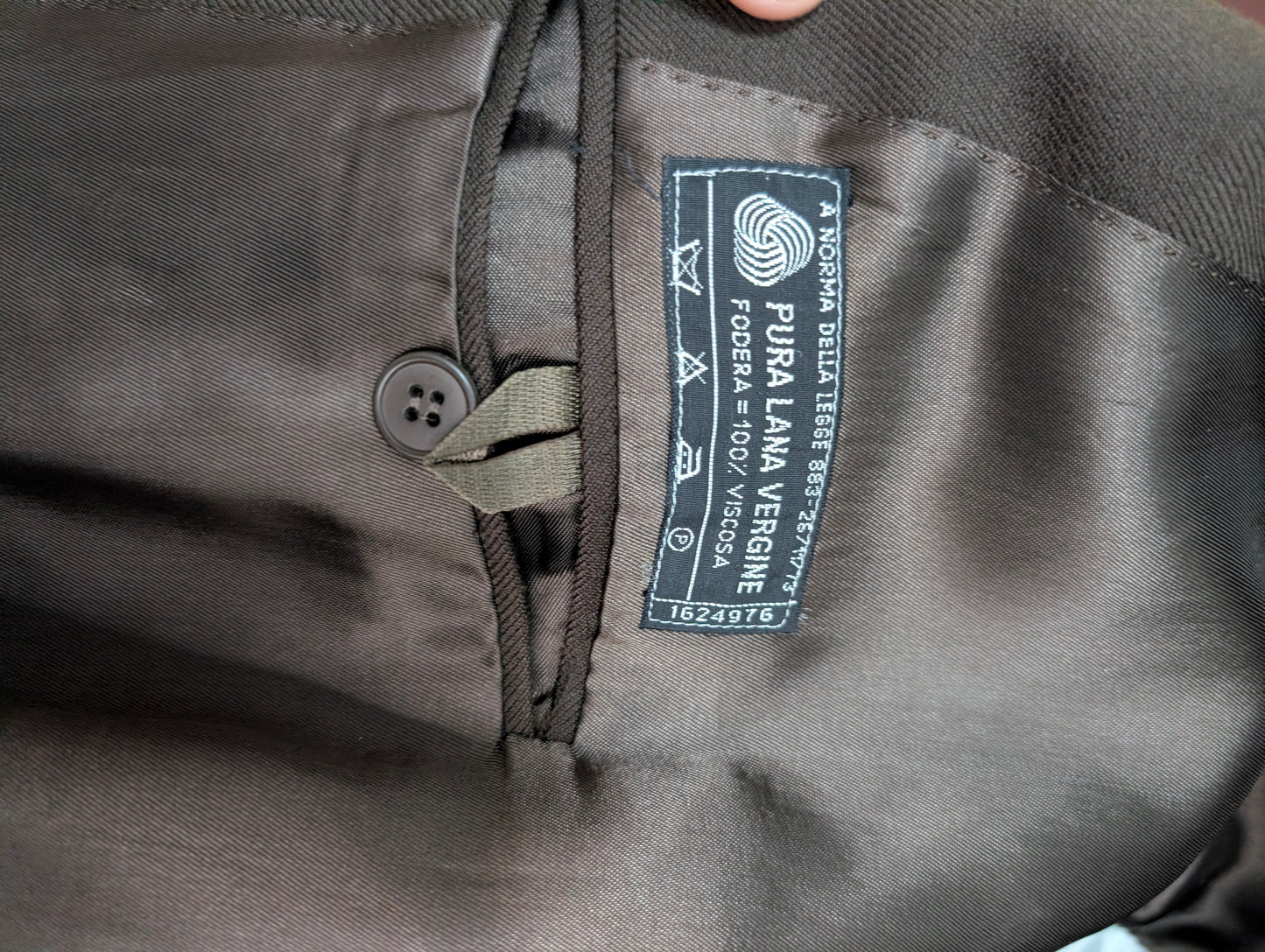 Veste croisé marron en laine