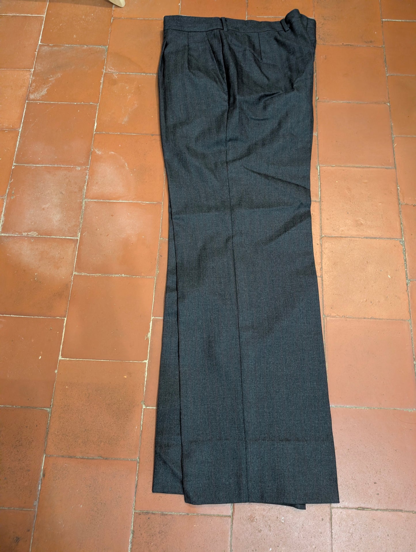 Costume croisé pinstripe en laine