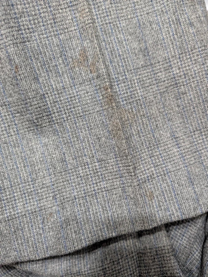 Fabulous heavy flannel grey 3 piece suit